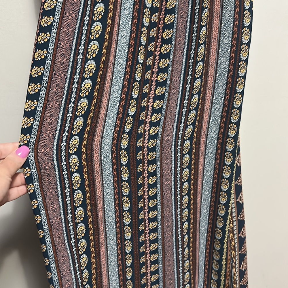 Xhilaration Bohemian Maxi Dress Multicolor Size XL Boho Y2K Hippie Festival - Picture 6 of 6